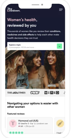 The Lowdown mobile app screen