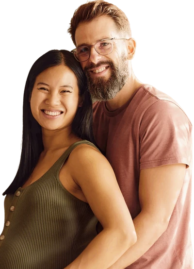 Couple representing fertility support needs